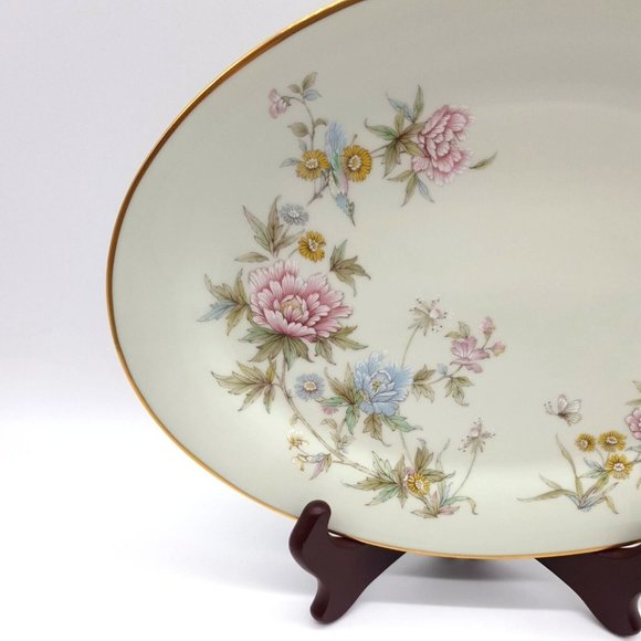 Noritake Troubadour Serving Dish Platter 12" x 8.5" Floral Replacement Dinner - Picture 2 of 8